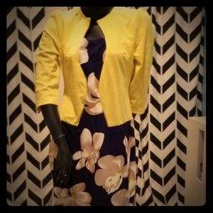 🌻 New plus size dress with faux cardigan